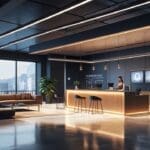 Oficinas modernas con equipos tecnológicos de última generación, representando innovación.