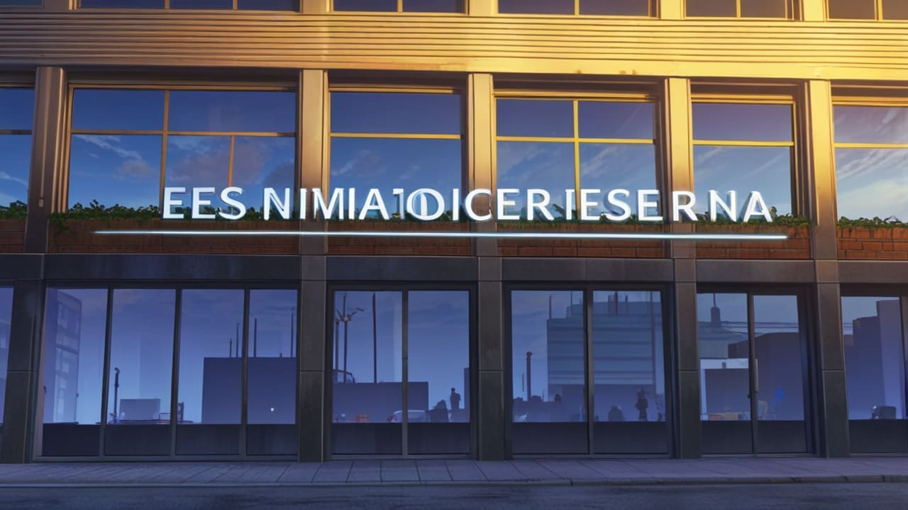 Edificios modernos y tecnológicos en un distrito financiero de EE.UU. al amanecer