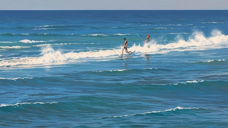 Moderno buque autónomo navegando en alta mar con un horizonte despejado