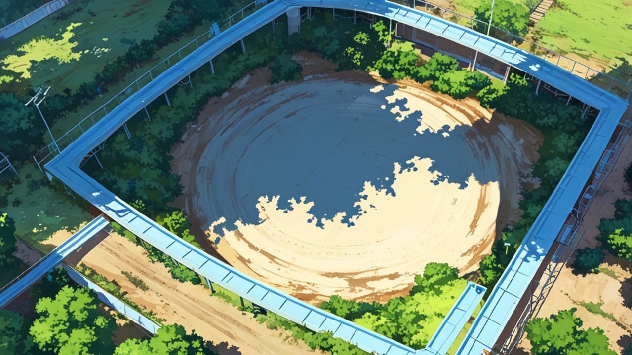 Vista aérea de un moderno parque tecnológico rodeado de zonas verdes bajo un cielo azul claro