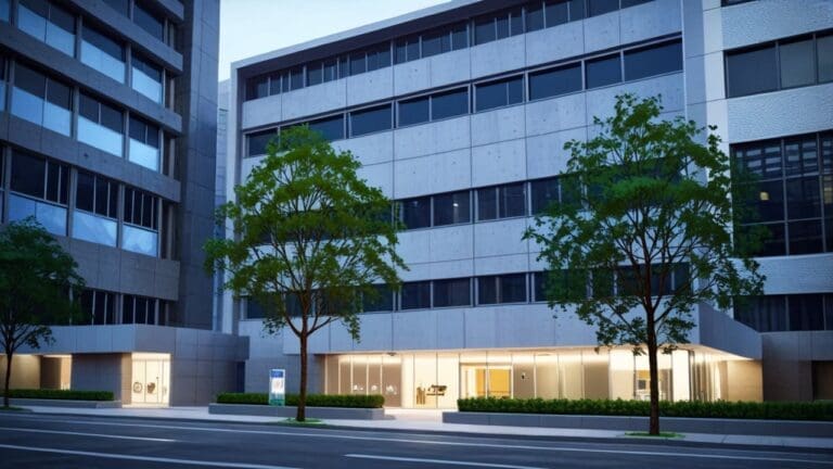 Edificios modernos de un parque tecnológico con ambiente corporativo