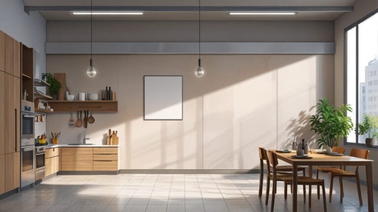 Primer plano de una sartén moderna y tecnológica sobre una superficie de cocina impecable