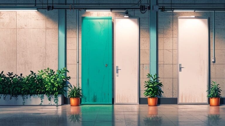 Paneles de eucalipto sostenibles en un entorno industrial moderno y limpio