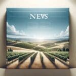 Paisaje rural con viñedos y colinas bajo cielo despejado