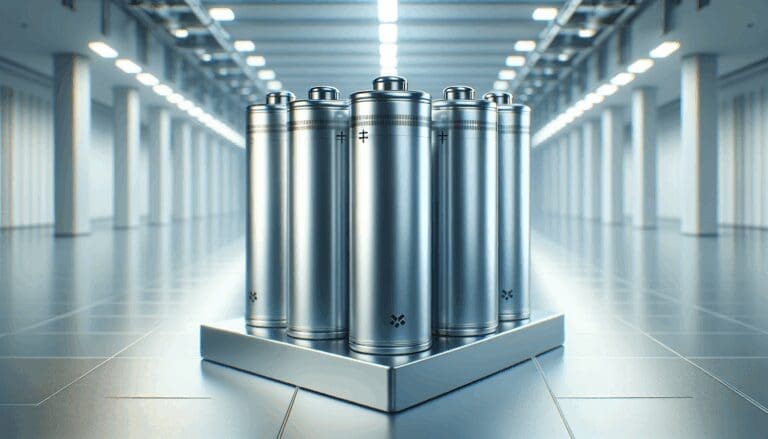 Baterías de litio en un entorno industrial moderno