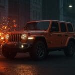 Jeep híbrido 4xe detenido por actualización de software OTA, ilustrando problemas de fiabilidad tecnológica en startups automotrices.