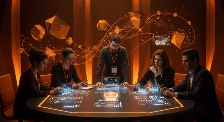 Líderes e inversores en deep tech colaborando en el Barcelona Deep Tech Summit para impulsar innovación y financiación tecnológica.