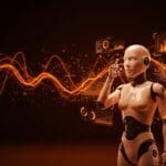 Chatbot avanzado ChatGPT en 2025 mostrando capacidades de inteligencia artificial y análisis de datos en un entorno tecnológico futurista.