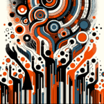 Imagen editorial de colaboración y comunidad en startups con tonos naranja y negro del Ecosistema Startup para convocatorias y oportunidades