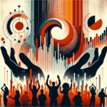 Convocatoria para startups con comunidad colaborativa y oportunidades innovadoras, elementos visuales en colores naranja y negro Ecosistema Startup