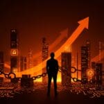 Panorama del software libre y open source en 2025 con metáforas visuales de libertad digital y desafíos del software propietario en un entorno tecnológico moderno.