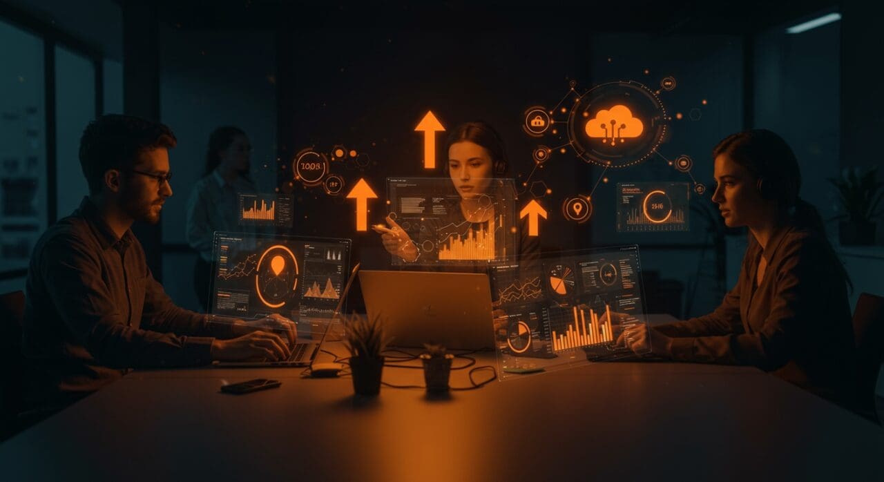 Equipo de la startup chilena EMMA Energy colaborando en plataforma SaaS de optimización energética en tiempo real dentro del programa InnovABB Chile.