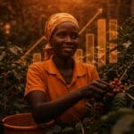 Meridah Nandudu empoderando agricultoras de café en Uganda a través del emprendimiento social con Bayaaya Specialty Coffee.