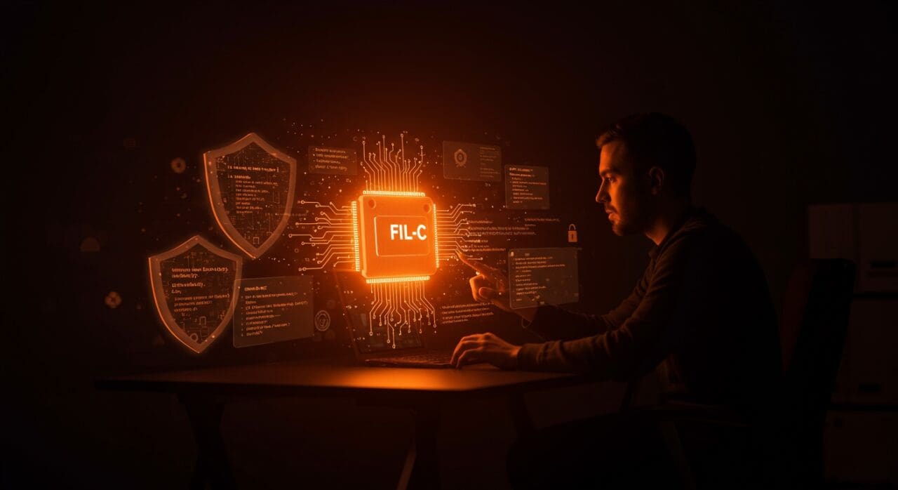 Implementación segura en memoria de C y C++ con Fil-C, destacando seguridad en memoria y compatibilidad en entornos de desarrollo Linux.
