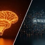 Comparación visual entre Grokipedia y Wikipedia destacando diferencias en IA aplicada y precisión en la información.