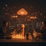 Equipo de ingenieros full stack colaborando en trabajo remoto para startup Infisical, con tecnologías Node.js y TypeScript destacadas.