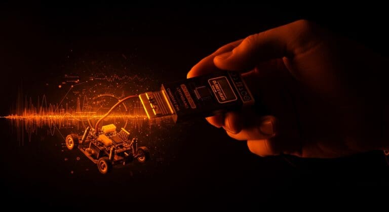 Ingeniería inversa de señales RF de 27MHz con RTL-SDR aplicada a juguetes RC, destacando hardware hacking y automatización.