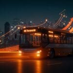 IntrCity SmartBus celebrando financiamiento y expansión en movilidad interurbana en India con tecnología innovadora.