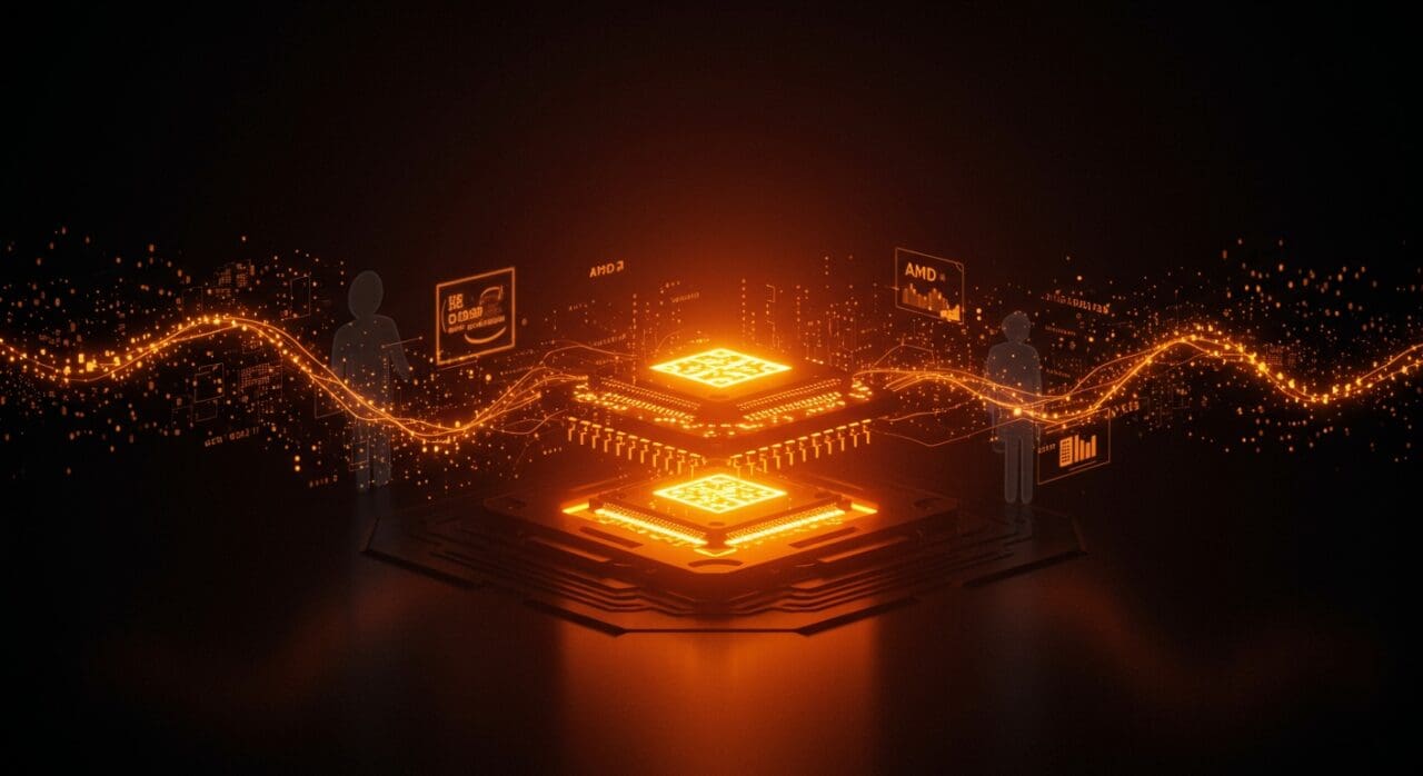 Microchip misterioso representando un nuevo jugador en la arquitectura x86 y su impacto en el ecosistema tecnológico de startups.