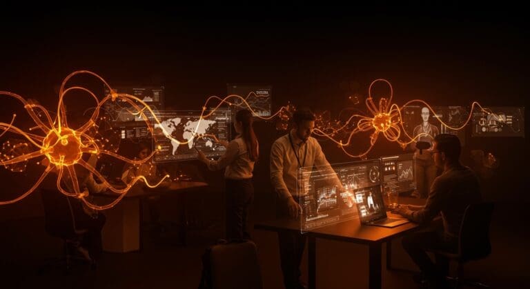 Organización innovadora de eventos corporativos con inteligencia artificial y automatización en startup de tecnología en Barcelona.