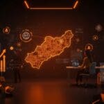 Melilla como hub tecnológico destacado en Startup OLE Salamanca 2025, representando innovación y conexión en el ecosistema emprendedor.