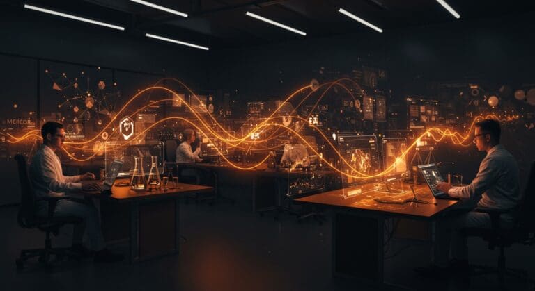 Laboratorio de IA conectado globalmente mediante Mercor facilitando acceso avanzado a datos para la industria legacy.