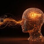 Representación visual de modelos de lenguaje invertibles basados en transformers, destacando la interpretabilidad e inteligencia artificial aplicada.