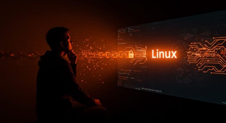 Fundador tecnológico considerando la migración a Linux por privacidad y seguridad frente a Windows 11 en el contexto empresarial y digital.