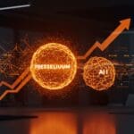 Ilustración de la adquisición de Prezentium por Prezent AI que destaca la valoración de 400 millones y liderazgo en soluciones de IA aplicadas.