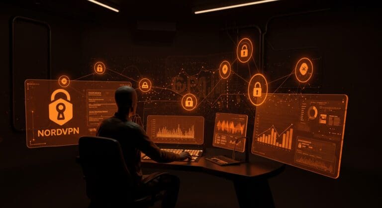 Análisis visual de ProtonVPN y auditorías 2025 sobre políticas no-logs en ciberseguridad y privacidad digital, comparativa con NordVPN y Surfshark.