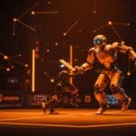 Competencia de robots bípedos Robo ONE Latinoamérica en Santiago impulsando innovación robótica y startups tecnológicas.