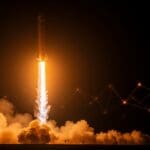 SpaceX Starship en su undécimo vuelo de prueba mostrando avances en tecnología aeroespacial y exploración espacial.