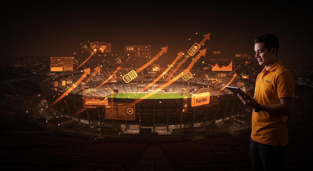 Startup colombiana Fanki liderando la digitalización tecnológica avanzada del Estadio Azteca para el Mundial 2026.
