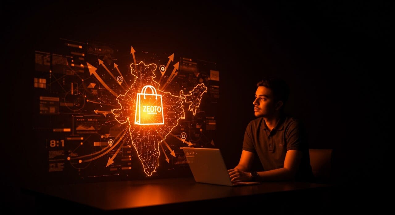 Fundraising startup Zepto en quick commerce India con inversión de 450 millones y valoración de 7 mil millones.
