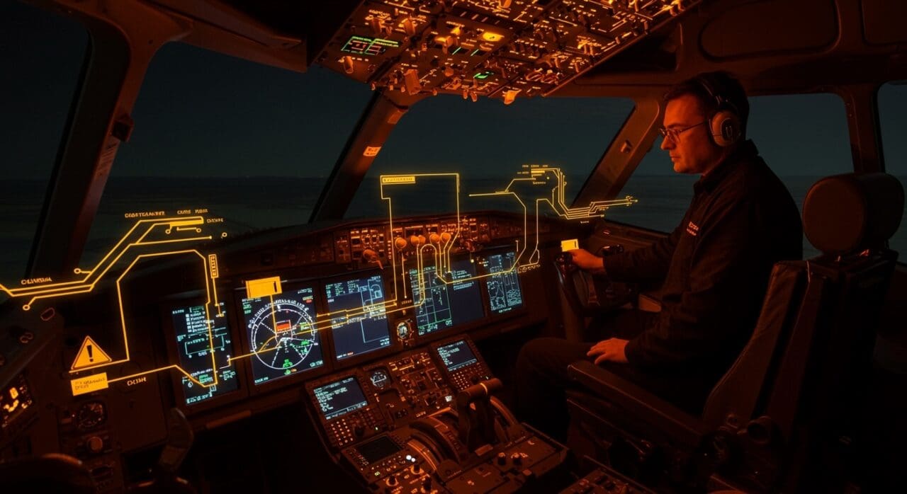 Actualización de software en Airbus A320 con enfoque en riesgos críticos y seguridad en sistemas Fly by Wire en aviación.