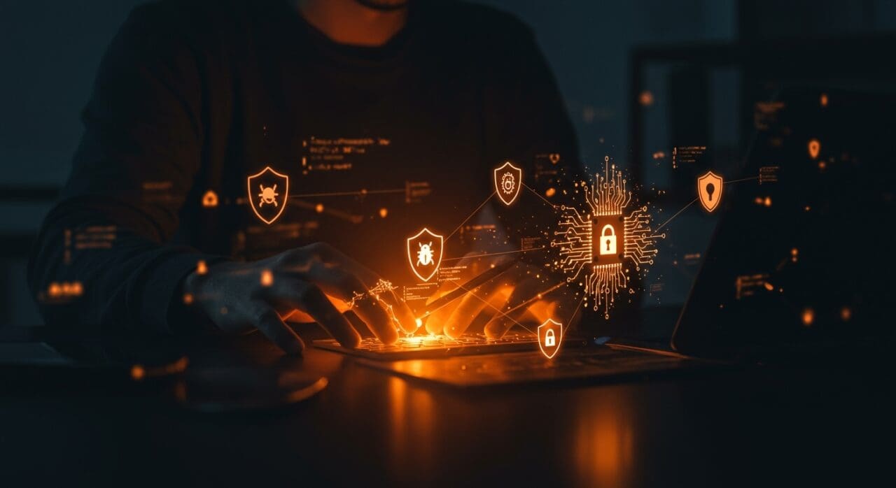 Fundador tech analizando seguridad en proyectos open source afectados por vulnerabilidades y AI slop con soluciones innovadoras.