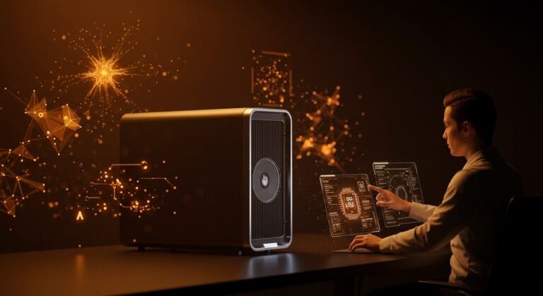 ASUS Ascent GX10 supercomputadora AI compacta con potencia NVIDIA GB10 para desarrollo local y escalabilidad en startups de inteligencia artificial.