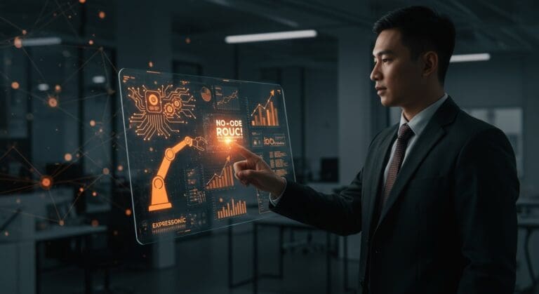 Automatización sin código de Expressonic reduciendo costos empresariales con tecnología RPA en startups.
