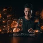 Founder utilizando plataforma de entrenamiento AI open-source con infraestructura multi-nube y control total sobre modelos y datos.