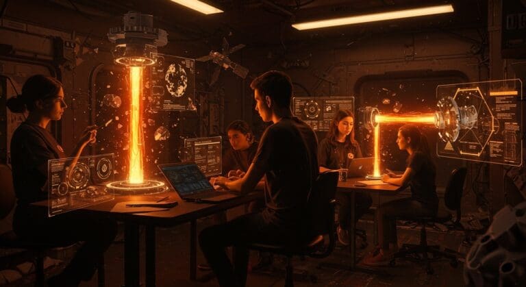 Startup tecnológica alemana innovando en la limpieza de basura espacial mediante soluciones tecnológicas y colaboración estatal.