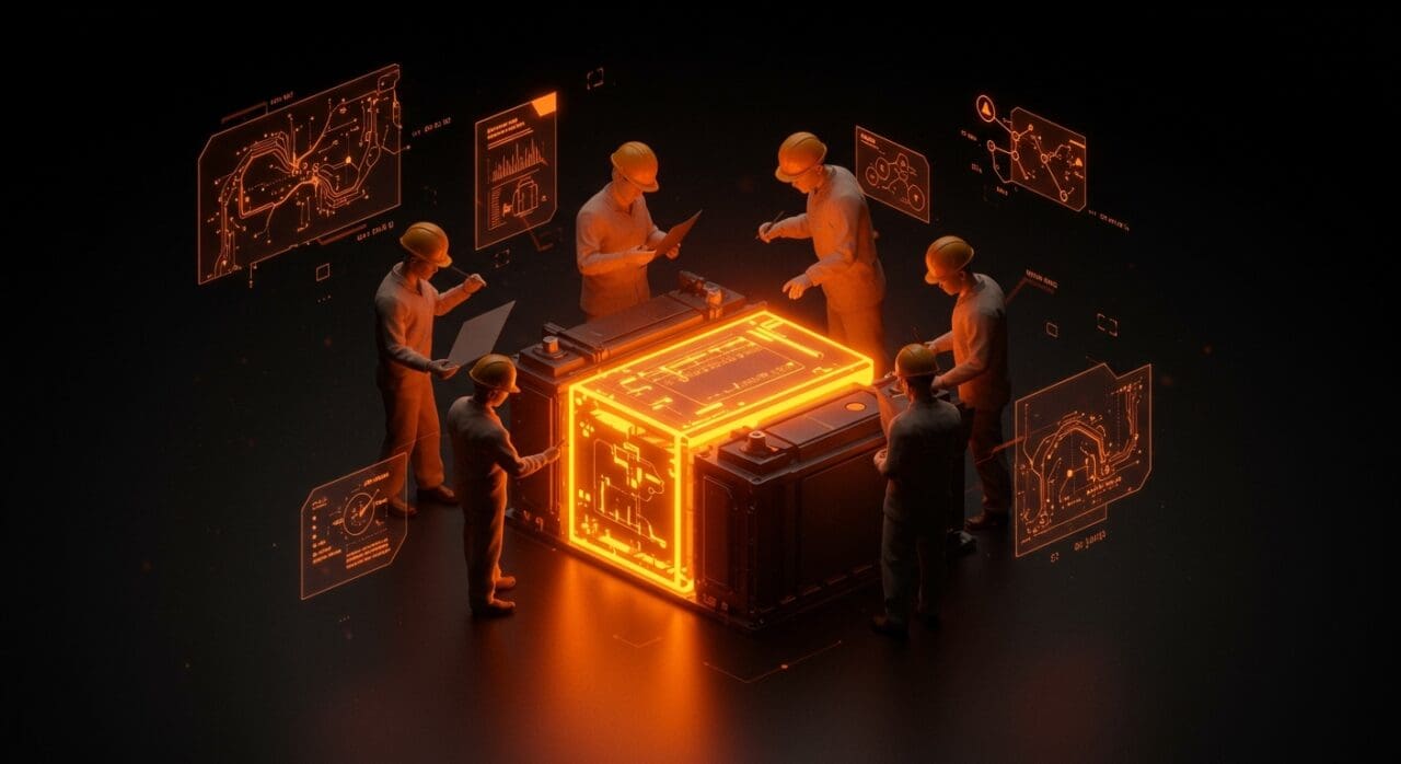 Innovación en baterías EV LFP tras expiración de patentes, mostrando colaboración tecnológica y desafíos en cadena de suministro.