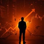 Fundador de Byju's enfrentando un fallo legal millonario en un entorno digital que simboliza riesgos legales y gobierno corporativo en startups edtech y fintech.