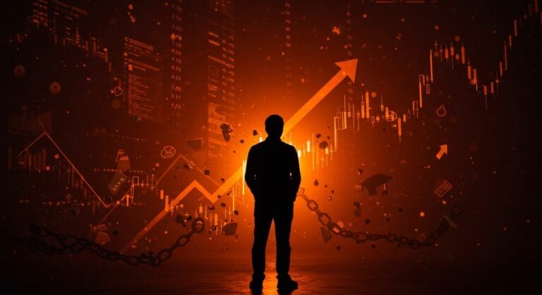 Fundador de Byju's enfrentando un fallo legal millonario en un entorno digital que simboliza riesgos legales y gobierno corporativo en startups edtech y fintech.