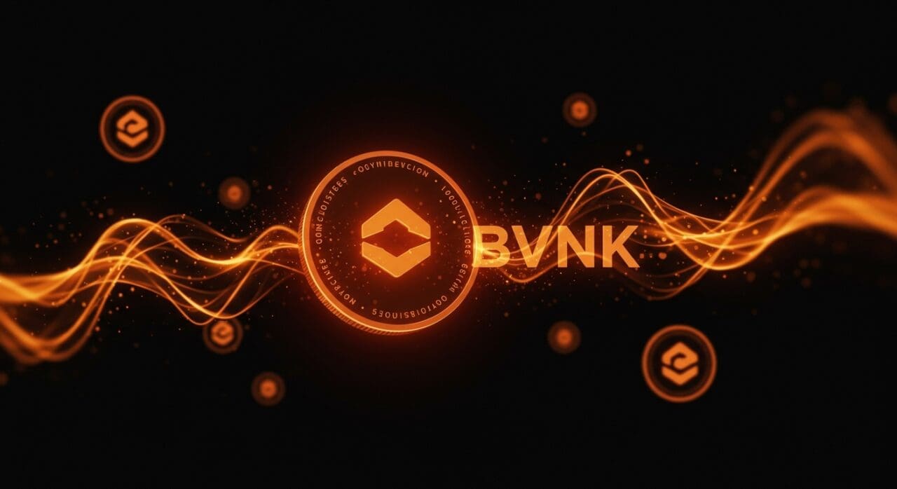 Visualización digital del acercamiento de Coinbase para adquirir la startup de stablecoins BVNK en el mercado fintech y blockchain.