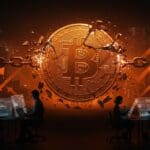 Caída de bitcoin y criptomonedas en 2025 con emprendedores fintech analizando datos para gestionar riesgos y aprender lecciones clave.