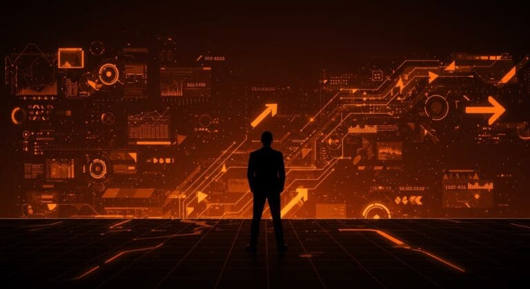 Impacto de la desacoplación laboral en el crecimiento económico y empleo en industrias tecnológicas con tendencias de IA generativa y mercado moderno.