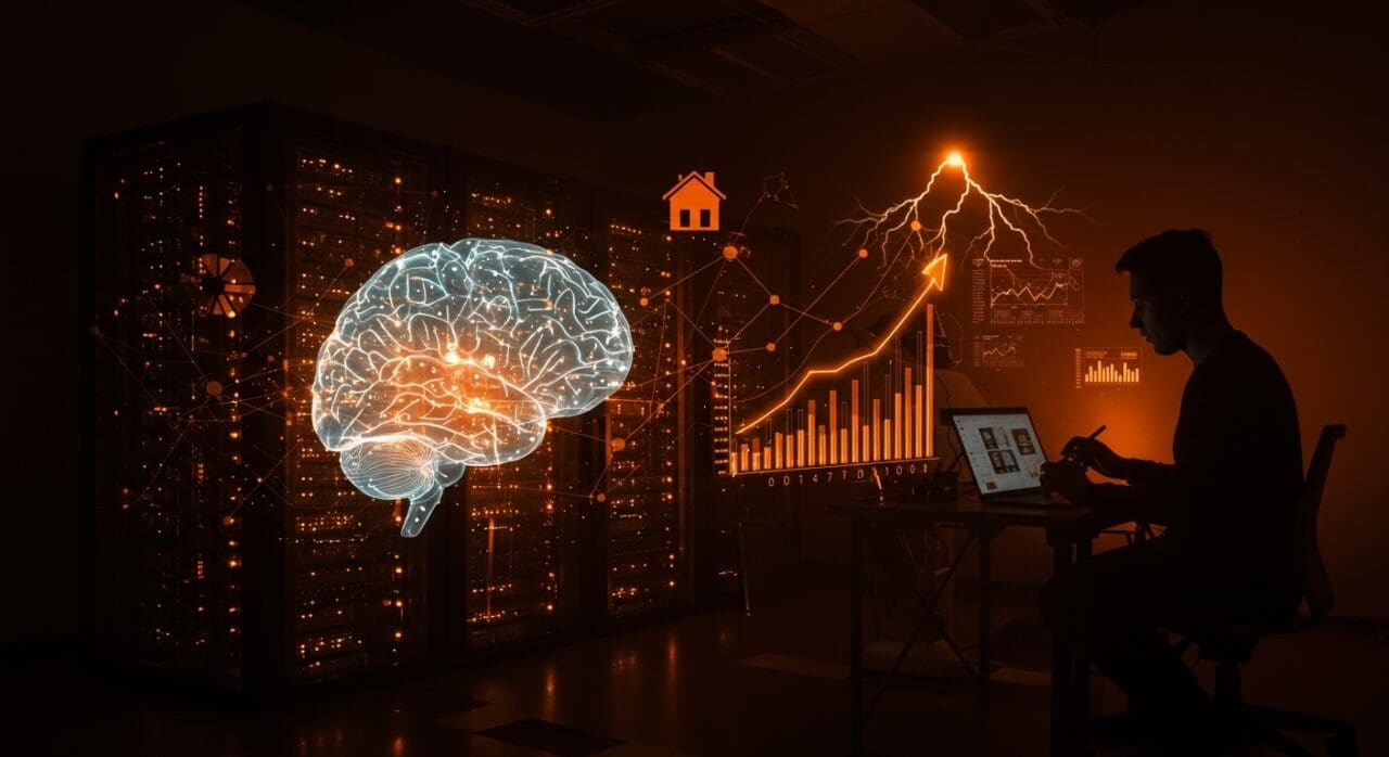 Impacto de la inteligencia artificial y centros de datos en la demanda de electricidad y costos energéticos para startups y hogares.