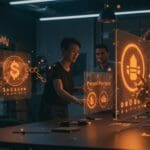 Startup implementando nómina en cripto usando stablecoins y tecnología blockchain para pagos internacionales y fintech.