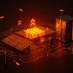 Energía solar térmica aplicada a centros de datos IA, mostrando tecnología limpia con alta escalabilidad y costos bajos en un enfoque innovador de startups.