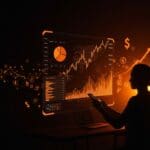 Inversionista retail analizando mercado financiero digital destacando IPO de Groww y auge de inversión en India.